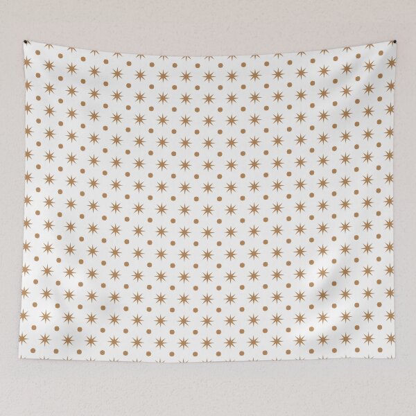 Item preview, octa dots and stars pattern - brown designed and sold by itsggdesigns.
