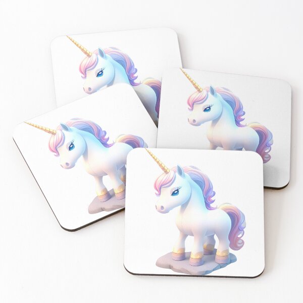 Item preview, Playful Isometric Unicorn designed and sold by Ceemko's Vintage Corner.
