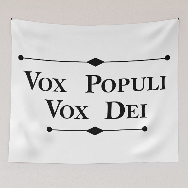Item preview, Vox Populi, vox dei latin phrase designed and sold by Alexaltay.