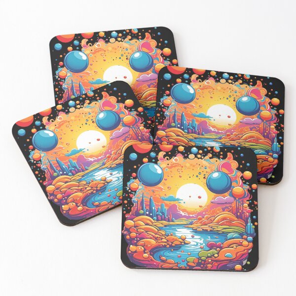 Item preview, Dot Day Landscape - Pointillism-Inspired Modern Art Design designed and sold by ElLocoMus.
