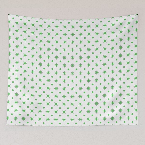 Item preview, octa dots and stars pattern - green designed and sold by itsggdesigns.