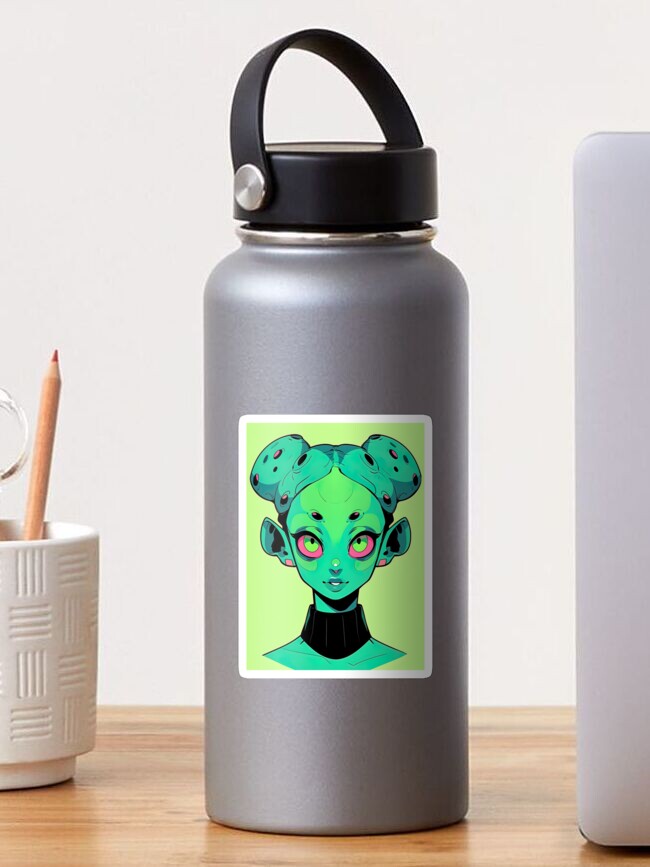 Alien Water Bottle With Straw, Kids Water Bottle, Toddler Water