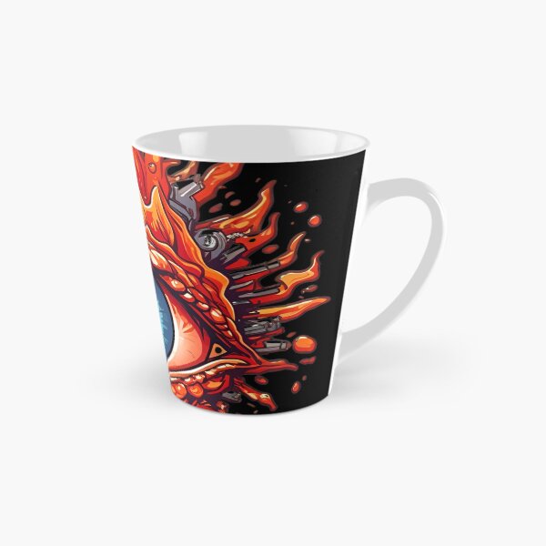 Item preview, Flaming Eyeball Art - Fiery Gaze Captured in Intricate Design designed and sold by ElLocoMus.