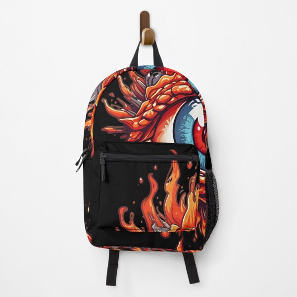 Item preview, Flaming Eyeball Art - Fiery Gaze Captured in Intricate Design designed and sold by ElLocoMus.