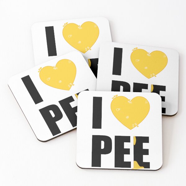 Item preview, I Love Pee Fitted T-Shirt designed and sold by vikyky.
