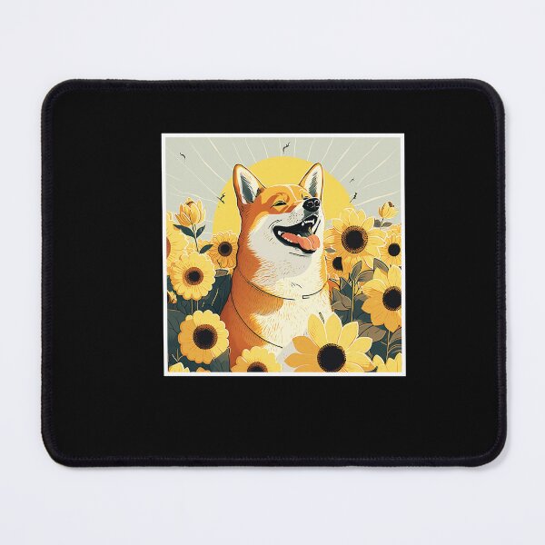 Item preview, Shiba inu dog surrounded by Sunflowers, Dog Lover designed and sold by Logiamerch.