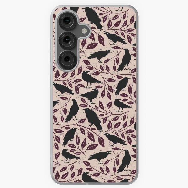 Item preview, Ravens on Branches-Red designed and sold by Sarah Melendez.