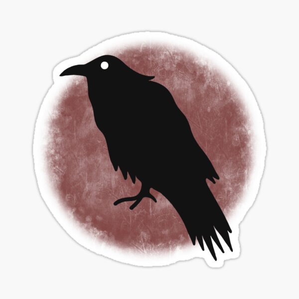 Item preview, Ravens on Branches-Red designed and sold by Sarah Melendez.