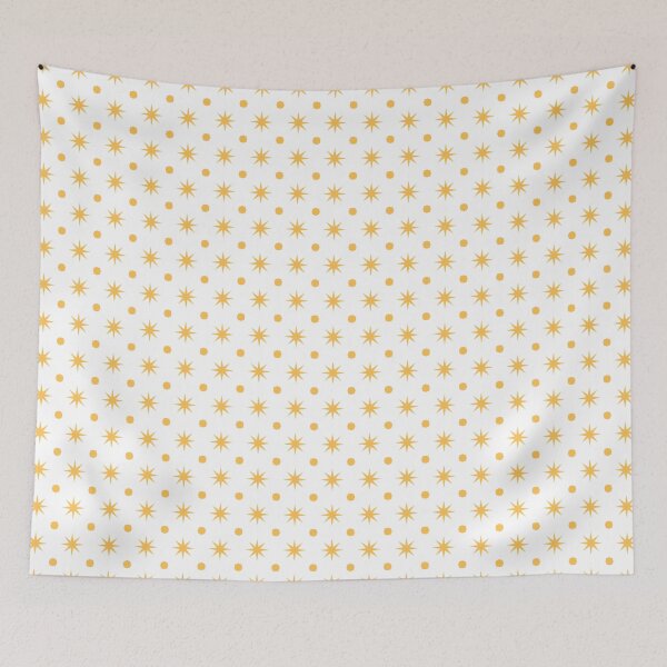 Item preview, octa dots and stars pattern - orange designed and sold by itsggdesigns.