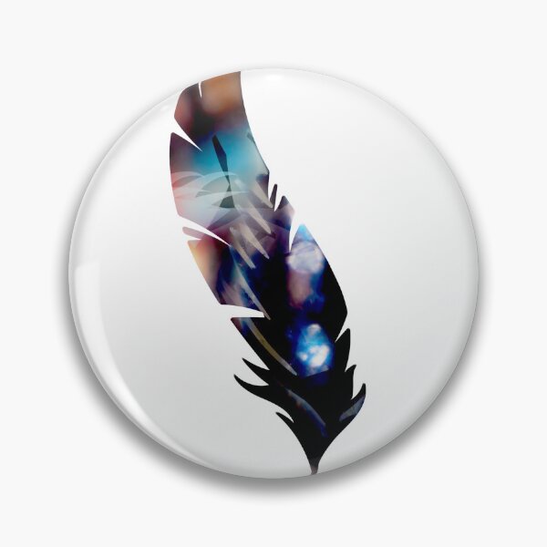 Item preview, Single Jeweled Feather Outlined designed and sold by purplerosemary.
