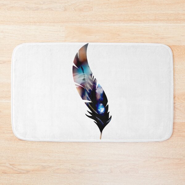 Item preview, Single Jeweled Feather Outlined designed and sold by purplerosemary.