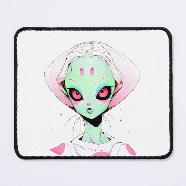 Item preview, Cute Alien Girl Knows What's Up designed and sold by sμ (smew).