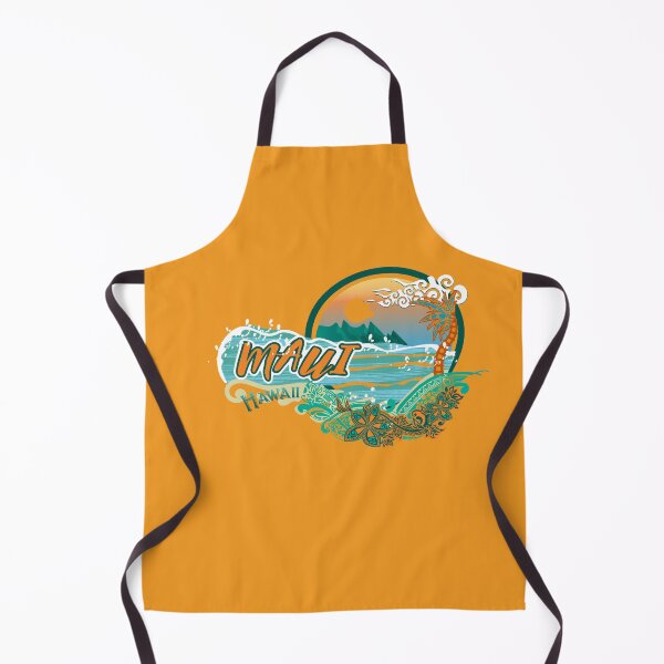 Item preview, Vintage 80's Maui Hawaii Teal Ocean Wave Decal designed and sold by sunnthreads.