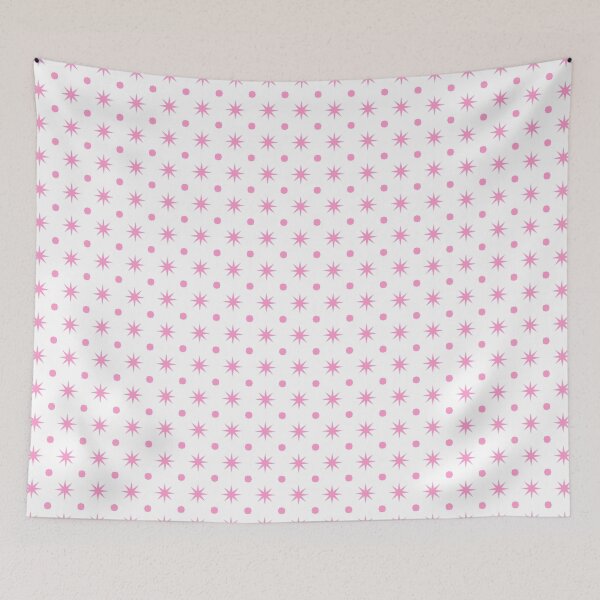 Item preview, octa dots and stars pattern - pink designed and sold by itsggdesigns.