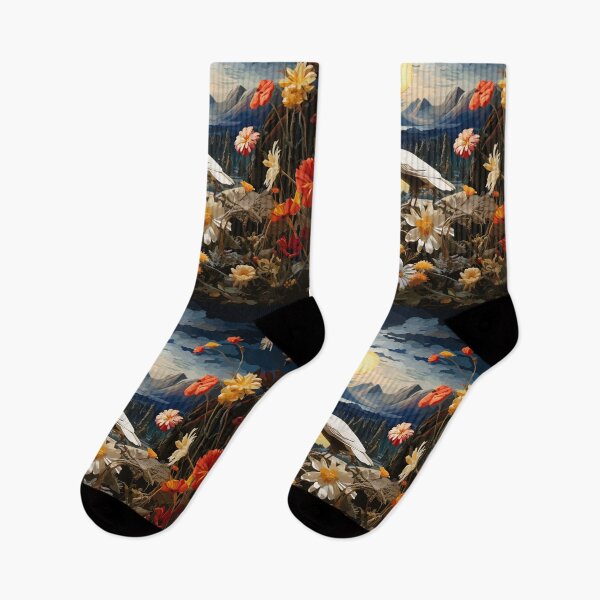 Item preview, goose and flowers designed and sold by Arjolaca11.