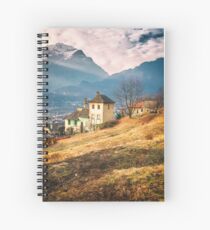 Old house in the Italian countryside by the Alps Spiral Notebook