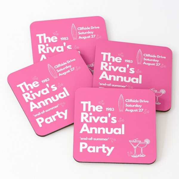 Item preview, The Riva's Party Invitation, Malibu Rising Taylor Jenkins Reed - pink design  designed and sold by OmgItsMariaa.