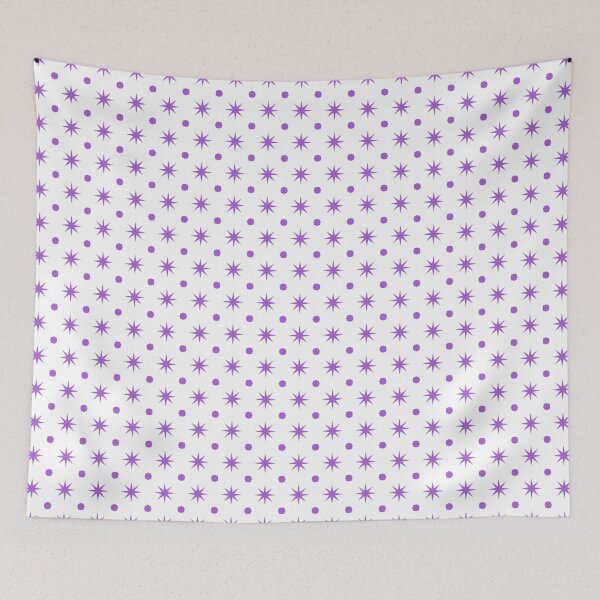Item preview, octa dots and stars pattern - purple designed and sold by itsggdesigns.