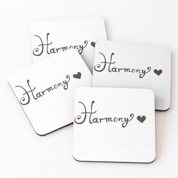 Item preview, harmony caligraphy writing with heart designed and sold by sehrishsunrise.