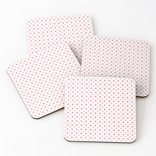 Item preview, octa dots and stars pattern - red designed and sold by itsggdesigns.