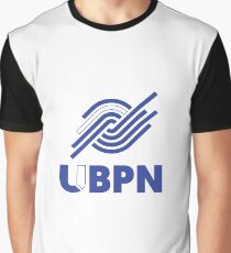 Blue and White UBPN Logo Graphic T-Shirt