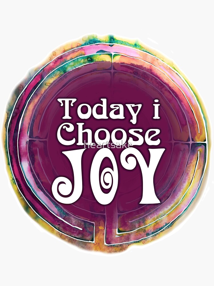 Thumbnail 3 of 3, Sticker, Today I Choose Joy designed and sold by heartsake.
