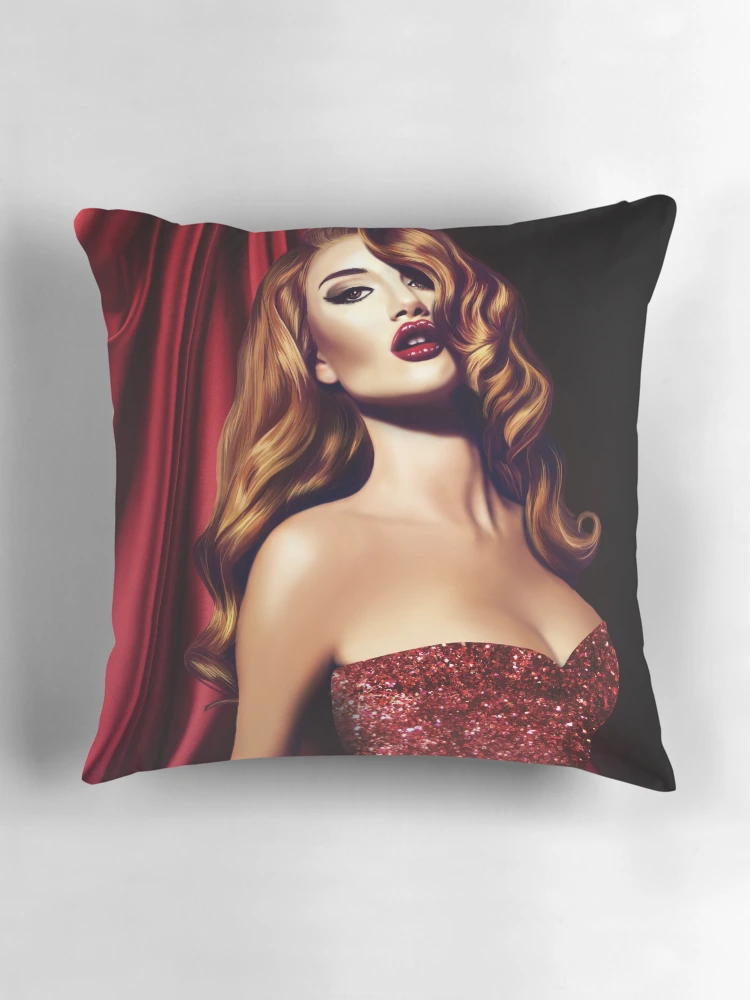 Thumbnail 3 of 4, Pillow, Jessica Rabbit designed and sold by Devis Pederzini.