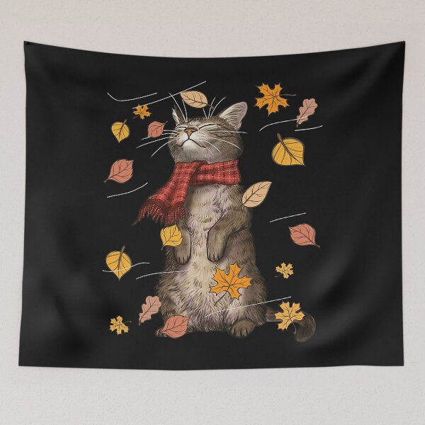 Item preview, Cute Autumn Cat Fall Kitten Cat Lover designed and sold by mainana78.