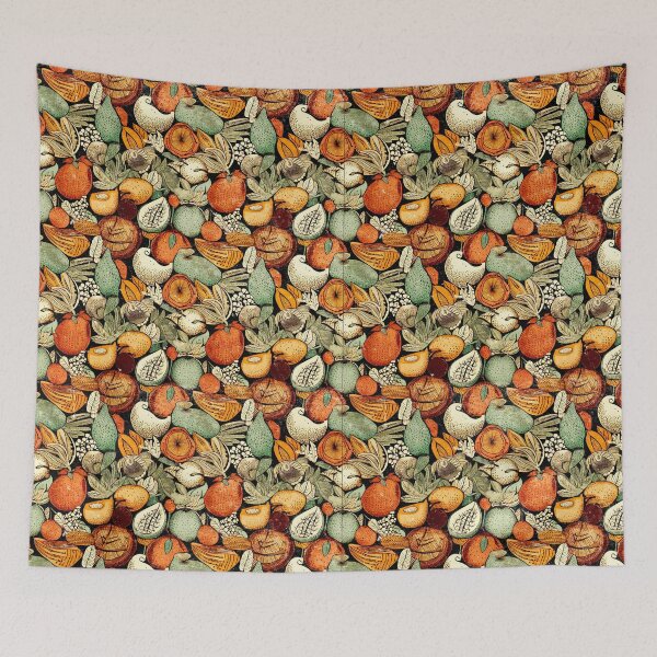 Item preview, Citruses and all kind of fruit with leaves. Lovely vivid pattern, designed and sold by KlaudiDesignArt.