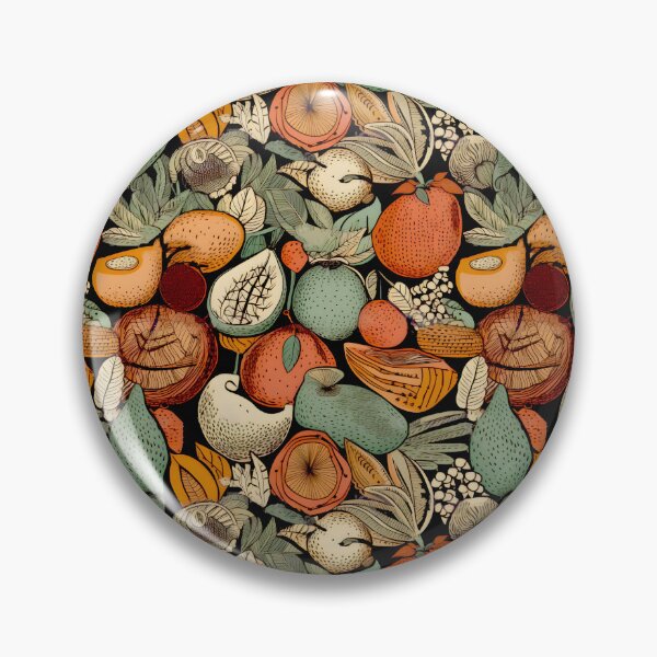 Item preview, Citruses and all kind of fruit with leaves. Lovely vivid pattern,  designed and sold by KlaudiDesignArt.