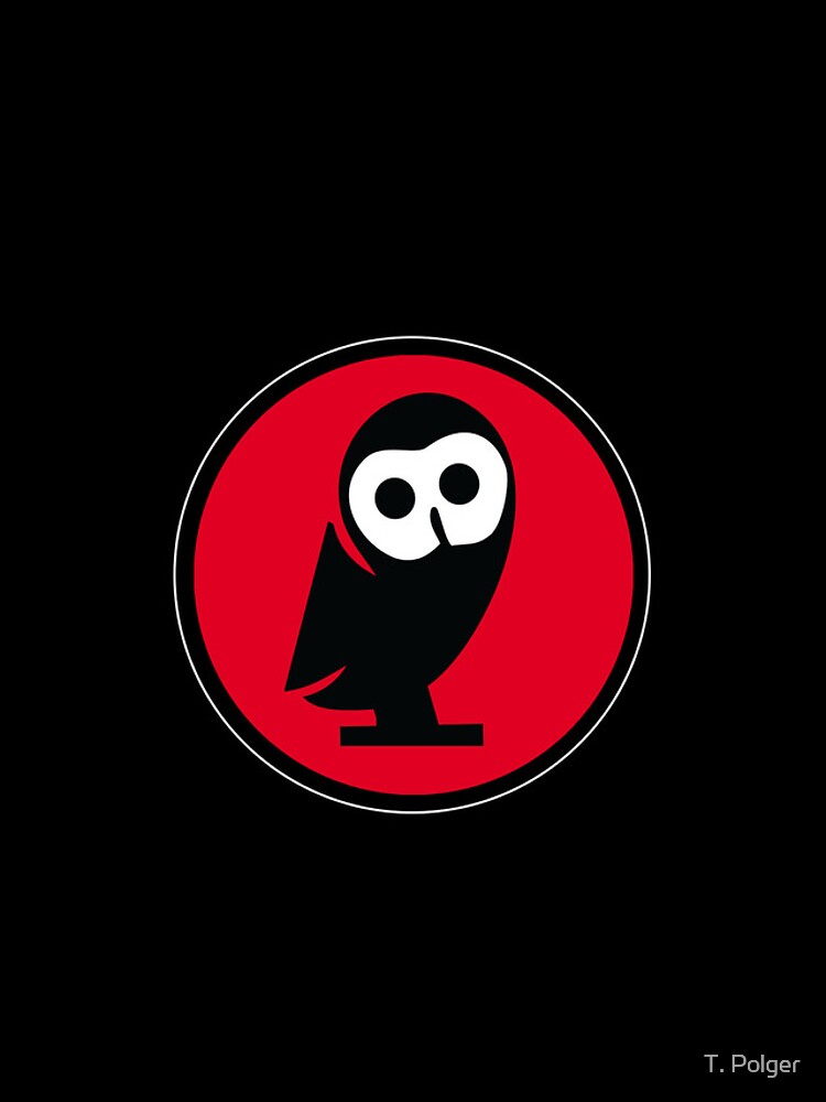 Thumbnail 4 of 4, iPhone Case, Red Owl of Minerva in White Circle designed and sold by twpolger.