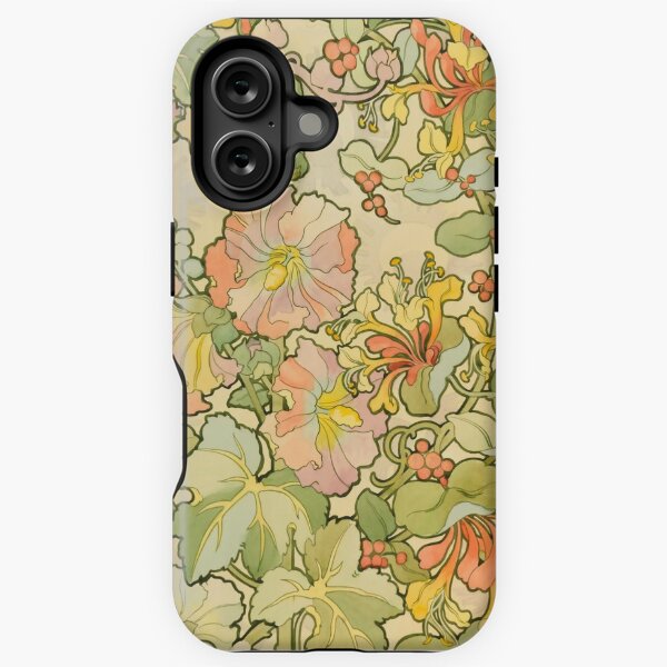 Artikel-Vorschau von Alphonse Mucha (1860 - 1939) Textildesign "Blumen", designt und verkauft von Alexandra Dahl.