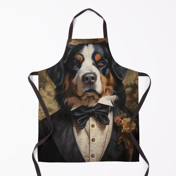 Item preview, Dapper Bernese Mountain Portrait Art designed and sold by ConfettiSkyArt.