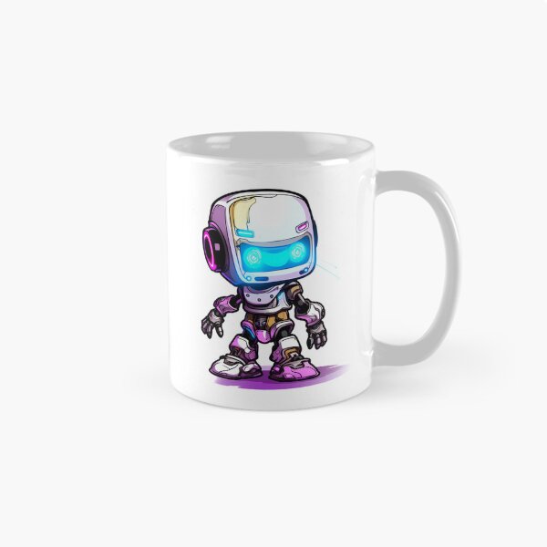 Item preview, Cyberpunk Robot – Cute Retro Futurist Companion designed and sold by SchorlCraft.