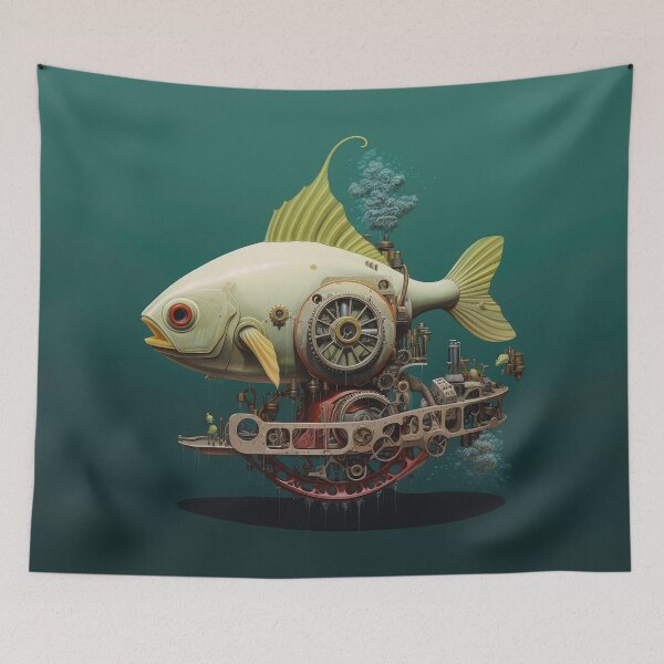 Item preview, Steam Powered Fish Mechanism designed and sold by Peter LOPEZ.