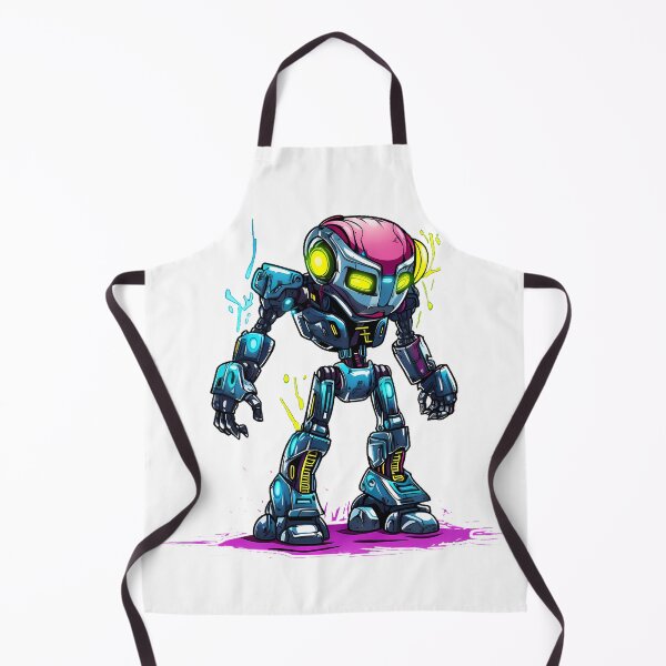 Item preview, Cyberpunk Robot – Cute Retro Futurist Companion designed and sold by SchorlCraft.