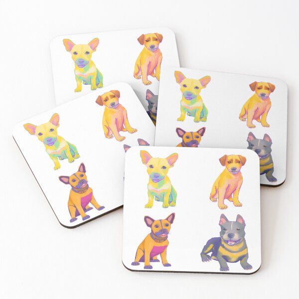 Item preview, Four cute puppies designed and sold by Qbies.