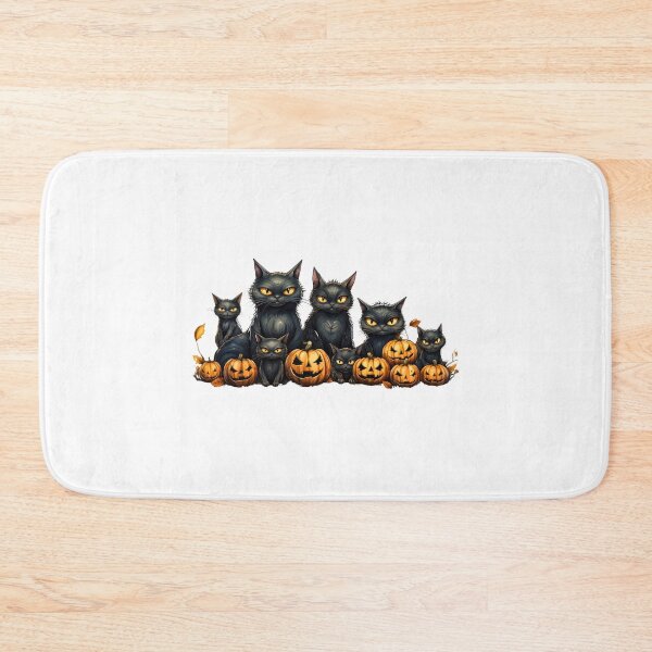Item preview, Spooky Kitties and Pumpkins designed and sold by Kathleen Douglas.