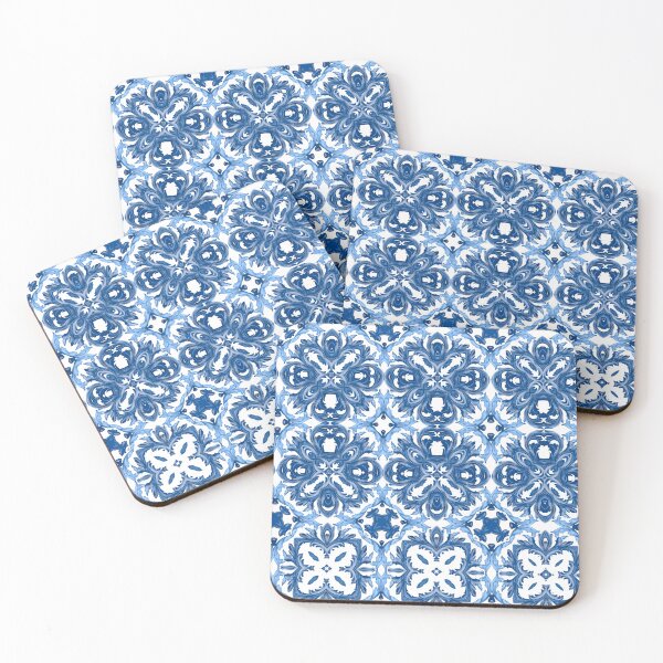 Item preview, Blue tiles,mosaic,baroque,mediterranean art designed and sold by MariaMarinova.