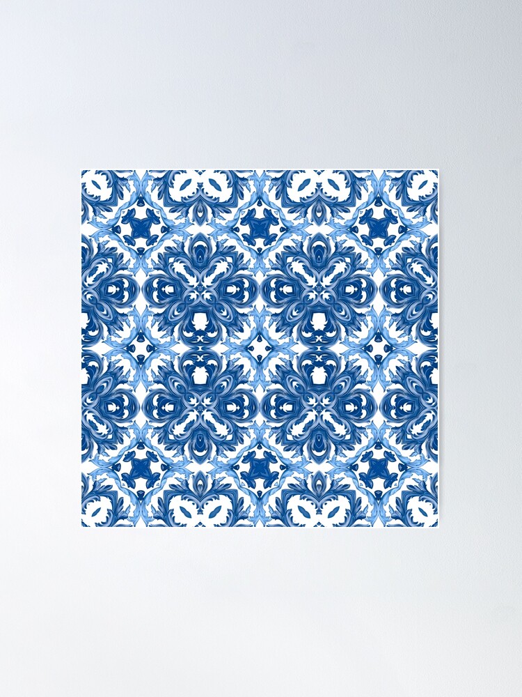 Blue Majolica Tiles Wall Art: Canvas Prints, Art Prints & Framed