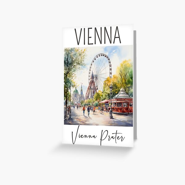 Item preview, A Watercolor Design of the Vienna Prater in Vienna - Austria designed and sold by Sketch-Shack.