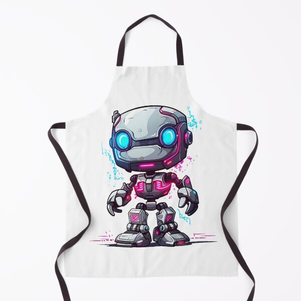 Item preview, Cyberpunk Robot – Cute Retro Futurist Companion designed and sold by SchorlCraft.