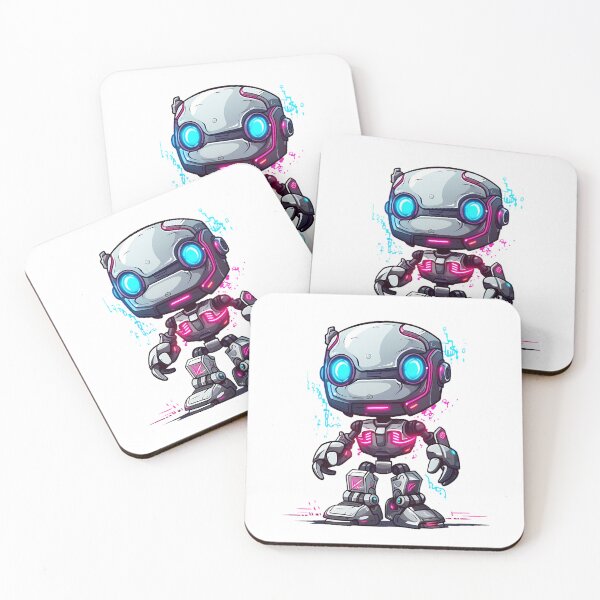 Item preview, Cyberpunk Robot – Cute Retro Futurist Companion designed and sold by SchorlCraft.