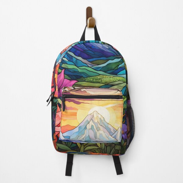 Item preview, Stained Glass View Landscape designed and sold by AmeliArtwork.
