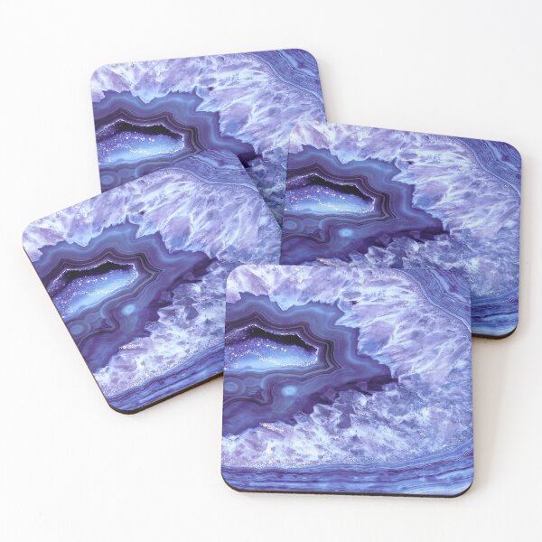 Item preview, Periwinkle Elegance: Captivating Quartz in Tranquil Ocean Tones designed and sold by 2sweetsDesign.