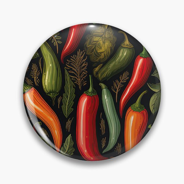 Item preview, Red Pepper Pattern. Juicy Vegetables. 4 designed and sold by YOTA-ART.