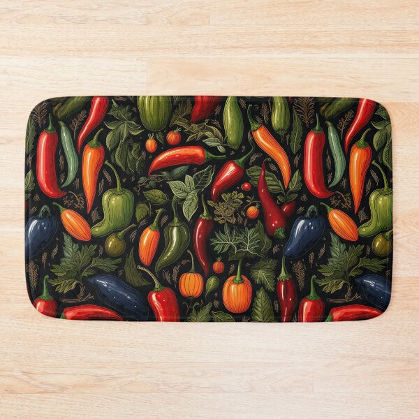 Item preview, Red Pepper Pattern. Juicy Vegetables. 4 designed and sold by YOTA-ART.