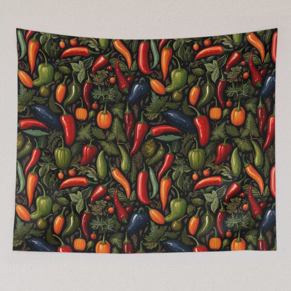 Item preview, Red Pepper Pattern. Juicy Vegetables. 4 designed and sold by YOTA-ART.