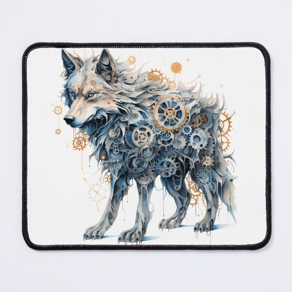 Item preview, Steampunk Wolf made of Clockwork Gears designed and sold by SchorlCraft.