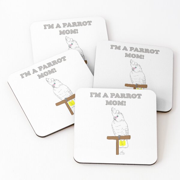 Item preview, I'm a Parrot Mom! - Goffin's Cockatioo designed and sold by Laughing Parrot Studio.